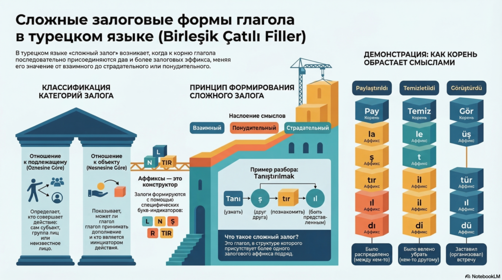 Сложные залоговые формы глагола (Birleşik Çatılı Fiiller)